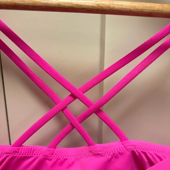 💖Victoria's Secret-Hot Pink Strappy -T-Shirt Lightly Lined Bra-Size 34DD - Picture 4 of 8
